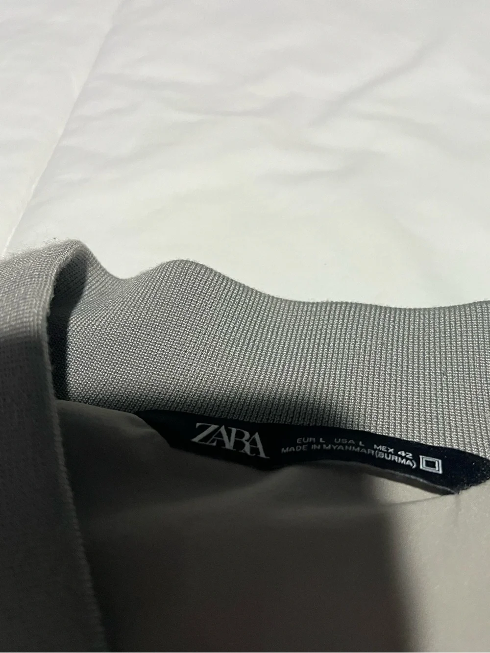 Zara Light Gray Bomber Jacket - Men's Large